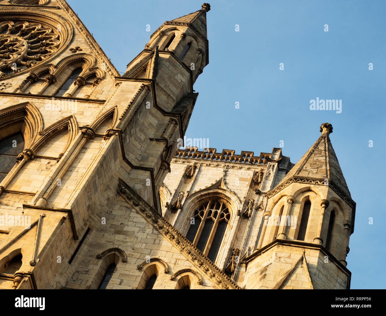 Détail de l'architecture de la cathédrale de York City of York Yorkshire Angleterre Banque D'Images