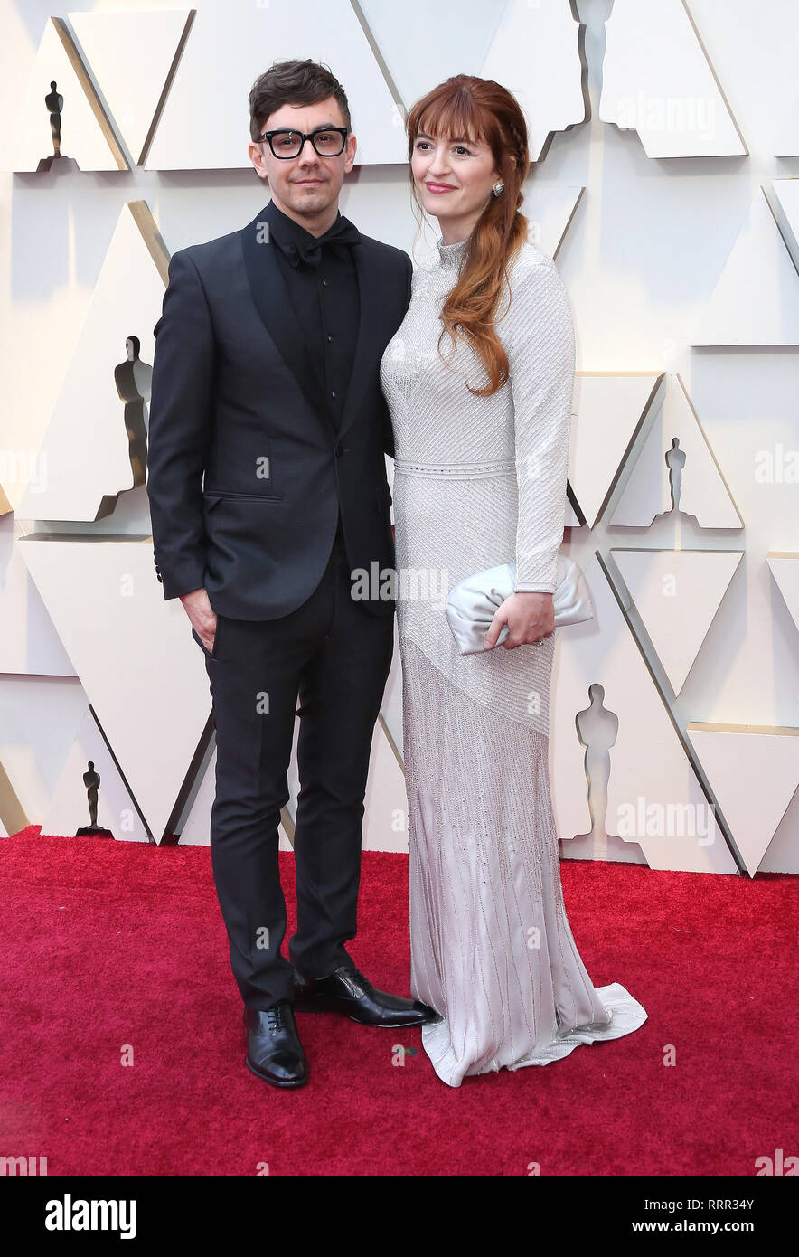 Hollywood, Californie, USA. Feb 24, 2019. 24 février 2019 - Hollywood, Californie - Marielle Heller, Jorma Taccone. 91e Academy Awards annuels présentés par l'Academy of Motion Picture Arts and Sciences tenue à Hollywood & Highland Center. Photo Credit : Crédit : AdMedia AdMedia/ZUMA/Alamy Fil Live News Banque D'Images