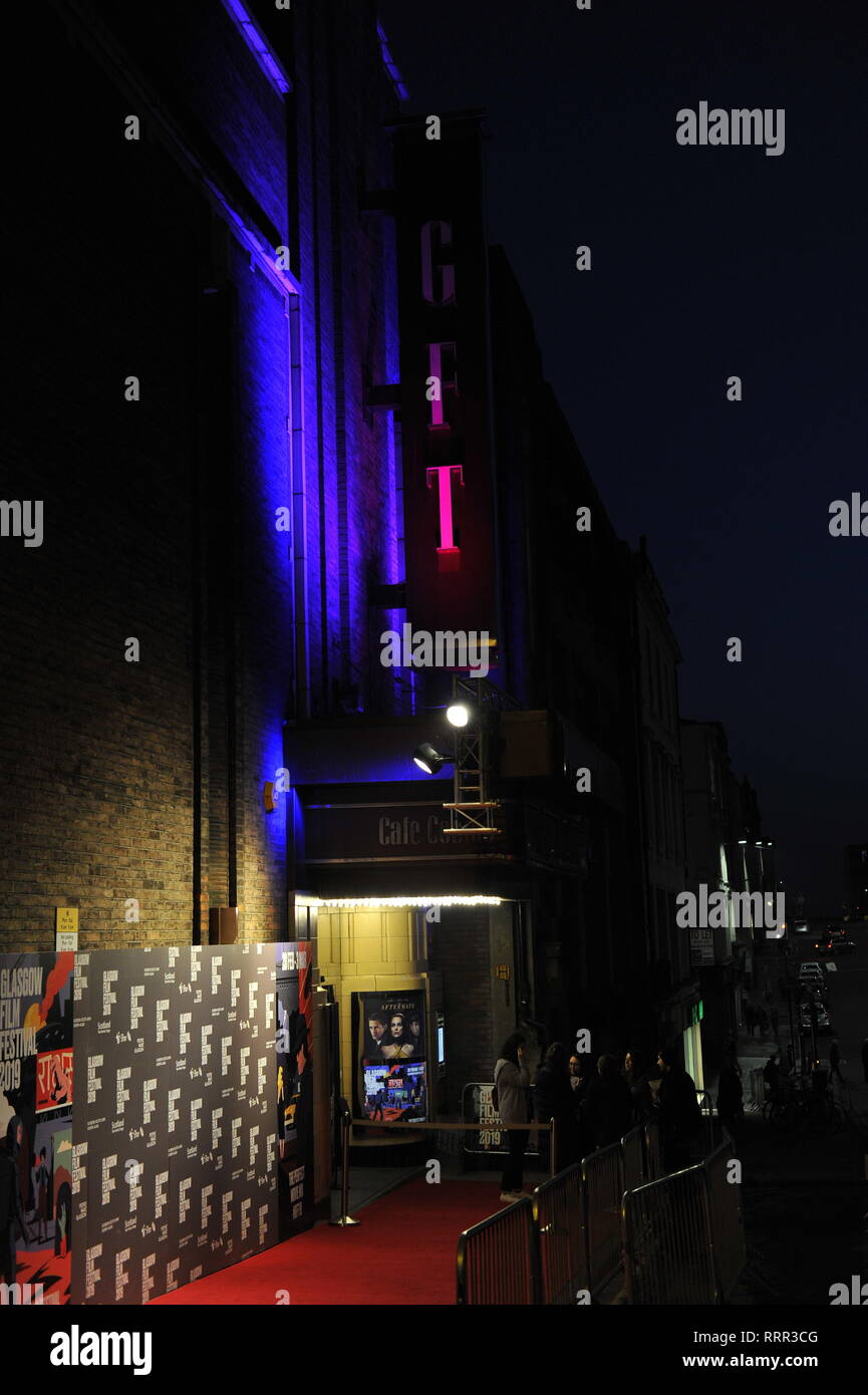 Glasgow, Royaume-Uni. Feb 26, 2019. Tapis rouge à la première du film, de la prophétie, à la Glasgow Film Theatre. Crédit : Colin Fisher/Alamy Live News Banque D'Images