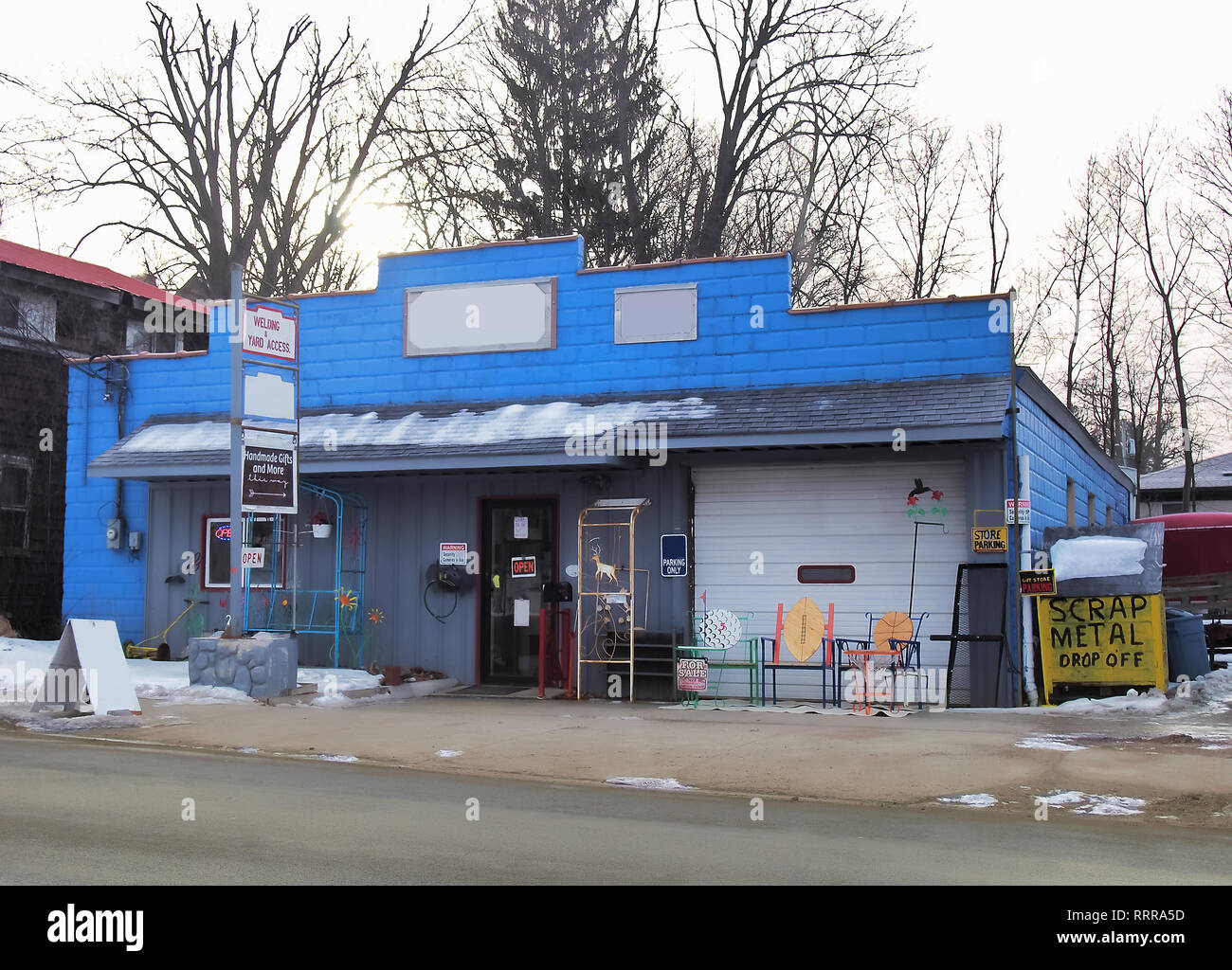 Cadeaux et de cinq et dix cents dans une petite ville rurale Banque D'Images
