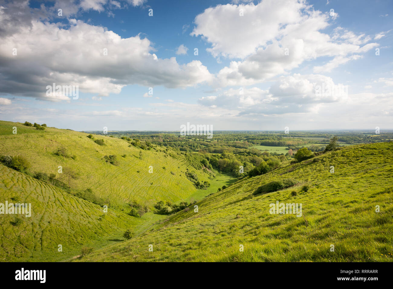 Le pétrissage du diable à travers près de Wye dans le Kent, Angleterre Banque D'Images