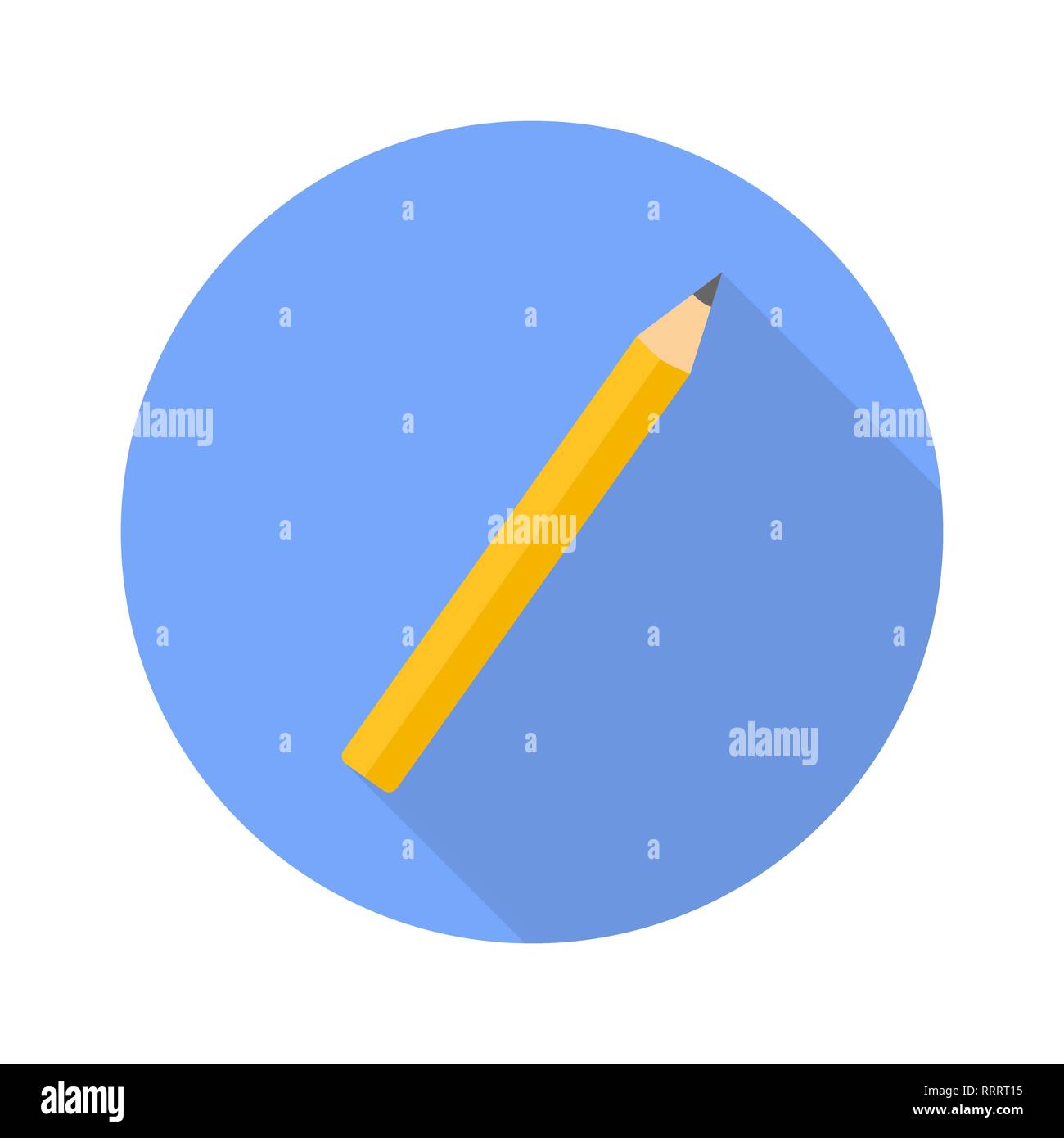 L'icône de crayon télévision avec shadow pour web design Illustration de Vecteur
