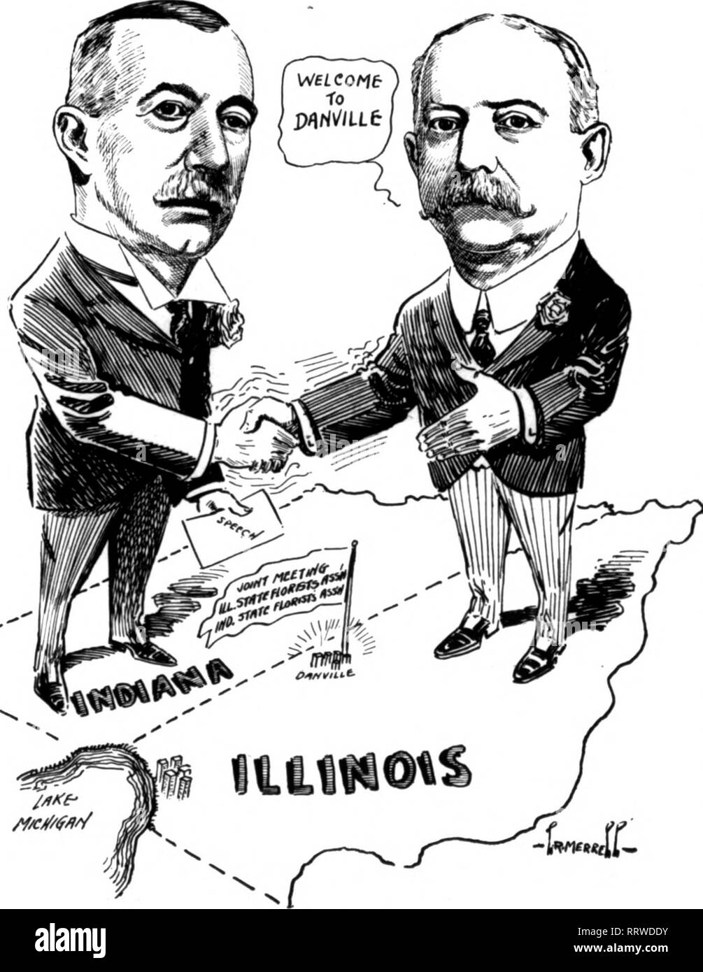 . Les fleuristes [microforme] examen. La floriculture.  ?V-wfv-TjT'-r" MAncii 12, 1914. Les fleuristes^ Examen 17 L'ILLINOIS ET L'INDIANA FLEURISTES il INSCRIVEZ-VOUS MAINS 9X Deux organisations commerciales dans les Etats limitrophes organiser une manifestation réussie à Danville Réunion commune sur la ligne frontière JE IL Bureau élus par l'Illinois State les fleuristes comme- association à sa neuvième réunion annuelle un- à Danville, 10 et 11 mars sont les suivants : i-siaeut «:Herbert E. Smith, de Dan- ville. Vice-président-C. W. Johnson, de Morgan Park. Secrétaire-J. F. Ammann, de Ed- Wardsville. Trésorier - F, L. Washburn, de Bloomington. Rencontrez mixte Banque D'Images