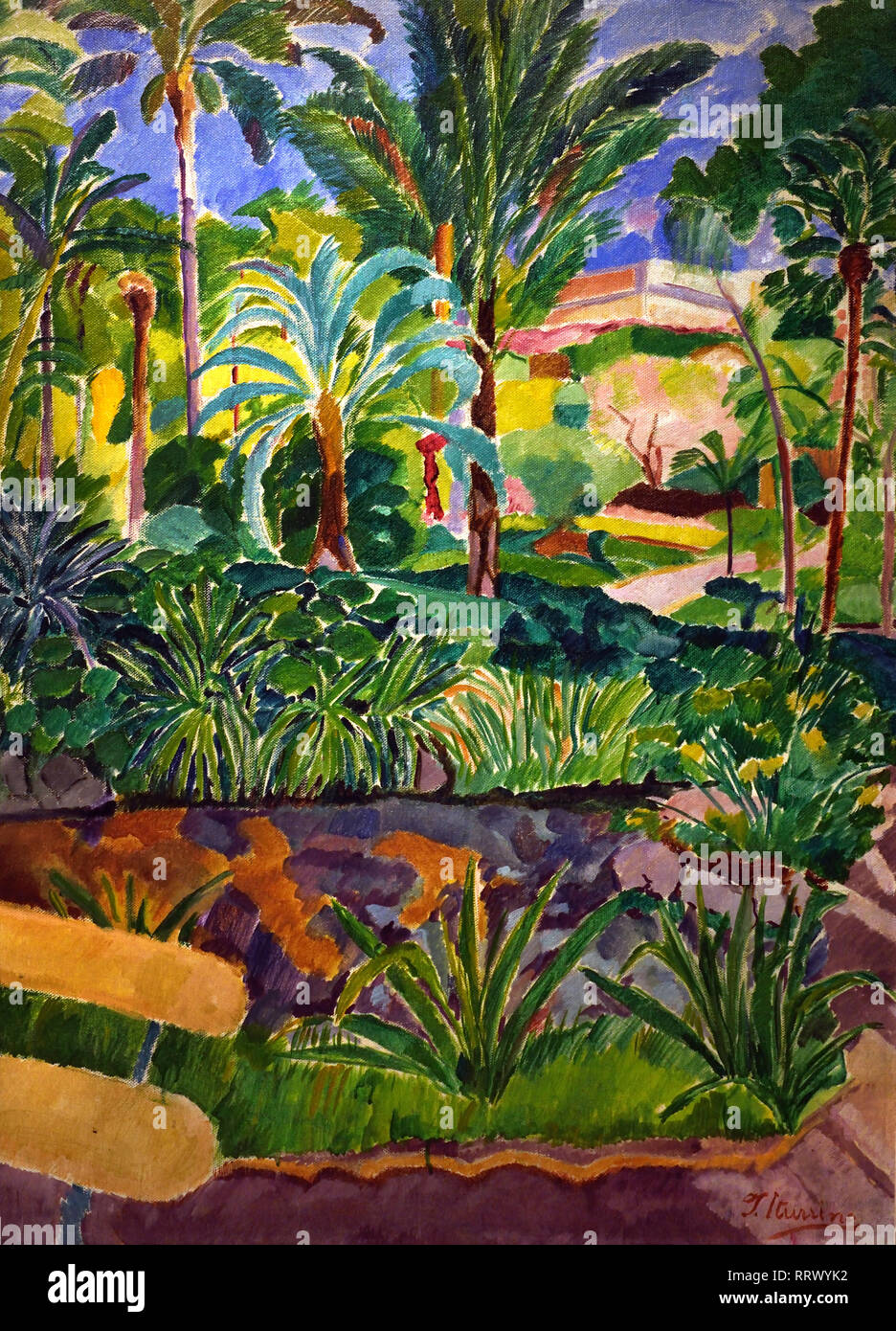 Jardin de la Concepcion 1913-1919 Francisco Iturrino (1864-1924) l'Espagne, l'espagnol Banque D'Images