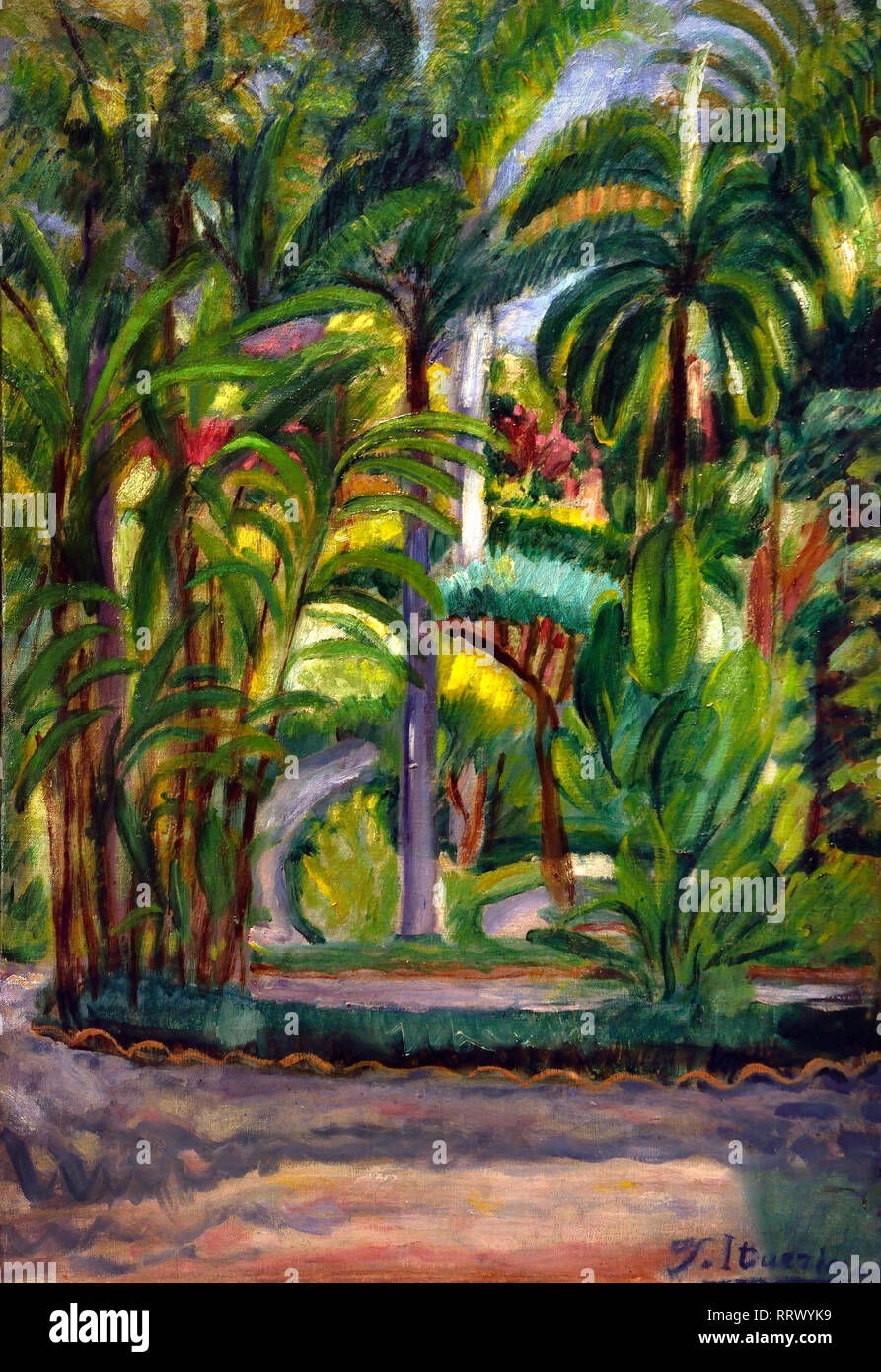 Jardin de la Concepcion 1913-1919 Francisco Iturrino (1864-1924) l'Espagne, l'espagnol Banque D'Images