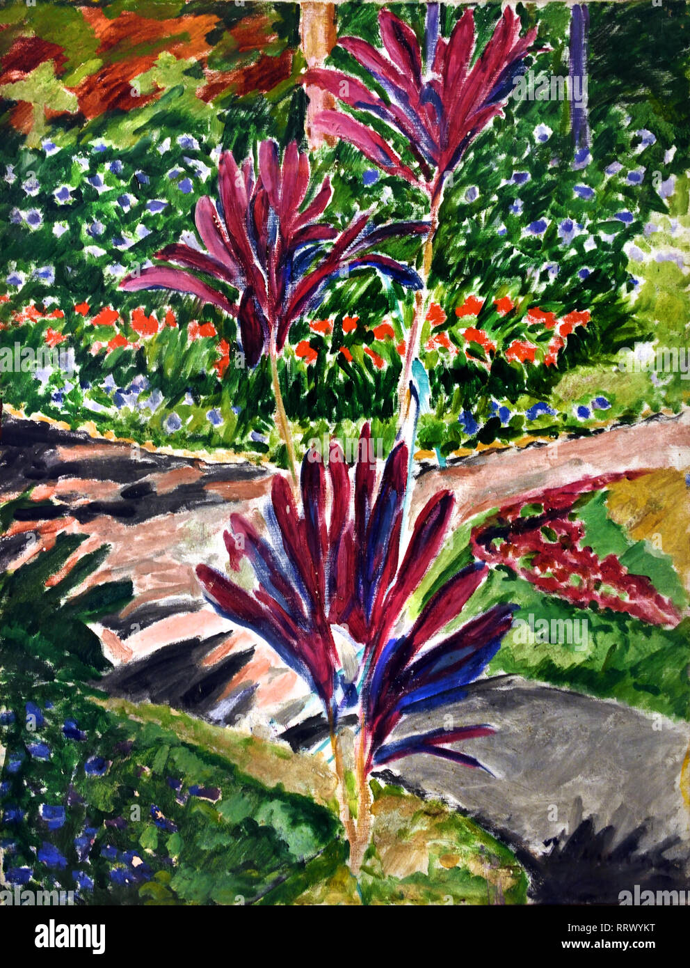 Jardin de la Concepcion 1913-1919 Francisco Iturrino (1864-1924) l'Espagne, l'espagnol Banque D'Images