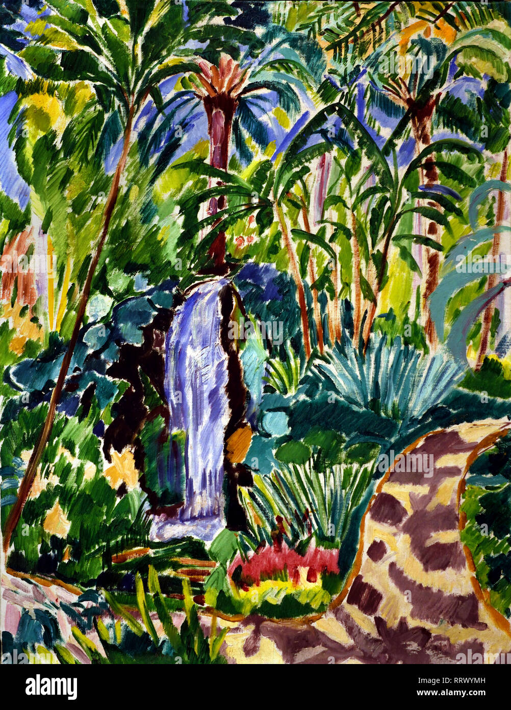 Jardin de la Concepcion 1913-1919 Francisco Iturrino (1864-1924) l'Espagne, l'espagnol Banque D'Images