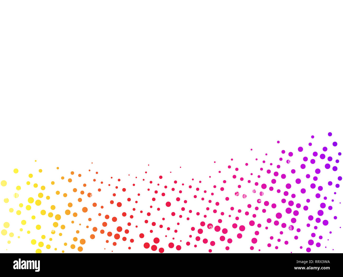 De couleur arc-en-ciel coloré résumé dotted background with copy space et chemin de détourage. Creative modèle de demi-teinte, la conception et l'illustration du modèle. Banque D'Images