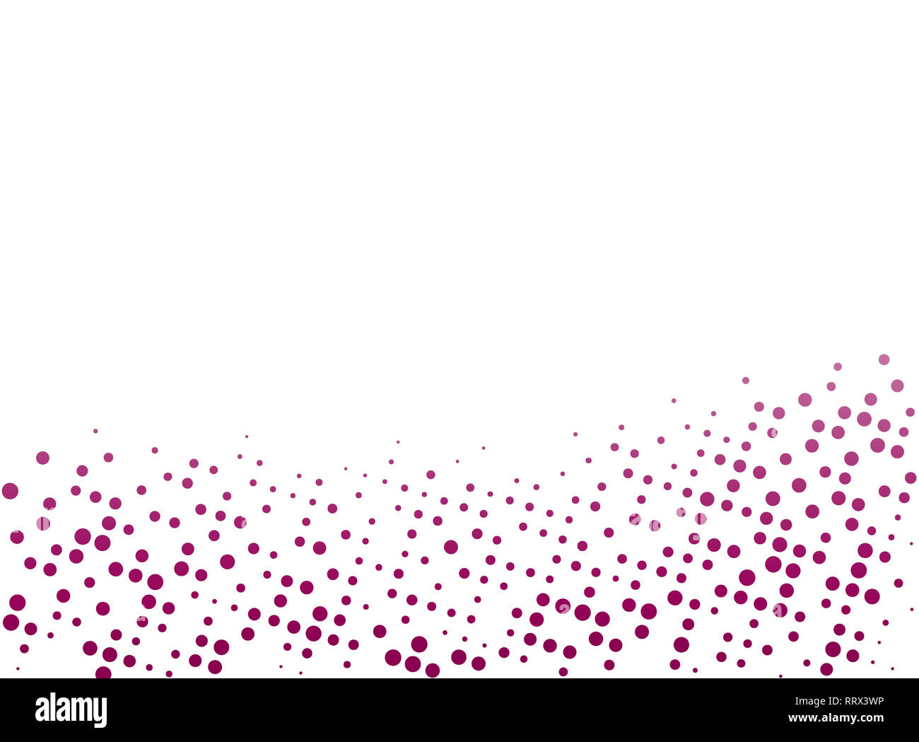 Résumé rouge bourgogne dotted background with copy space et chemin de détourage. Creative modèle de demi-teinte, la conception et l'illustration du modèle sur un fond blanc. Banque D'Images