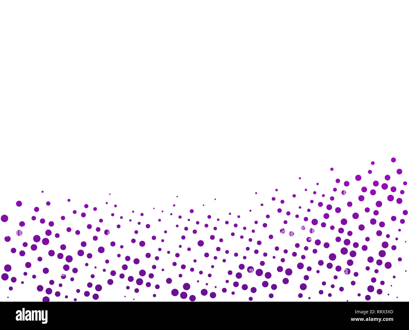 Purple abstract dotted background with copy space et chemin de détourage. Creative modèle de demi-teinte, la conception et l'illustration du modèle sur fond blanc. Banque D'Images