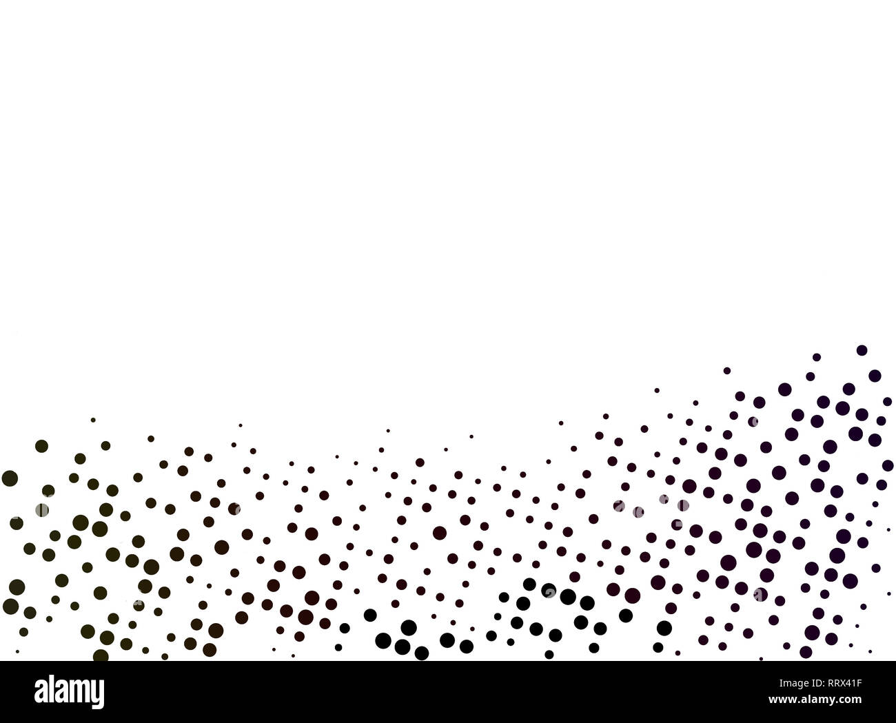 Abstract Black dotted background with copy space et chemin de détourage. Creative modèle de demi-teinte, la conception et l'illustration du modèle sur fond blanc. Banque D'Images