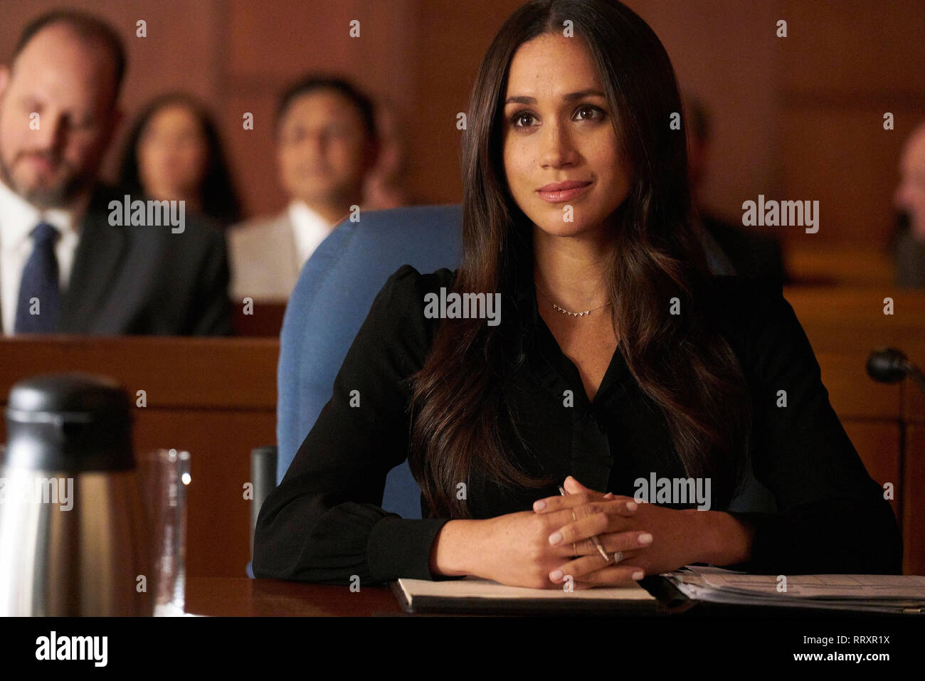 Meghan Markle en costumes (2011) USA Network Banque D'Images