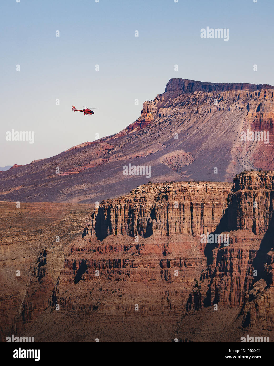 Vol en hélicoptère au Grand Canyon Rive Ouest - Arizona, USA Banque D'Images