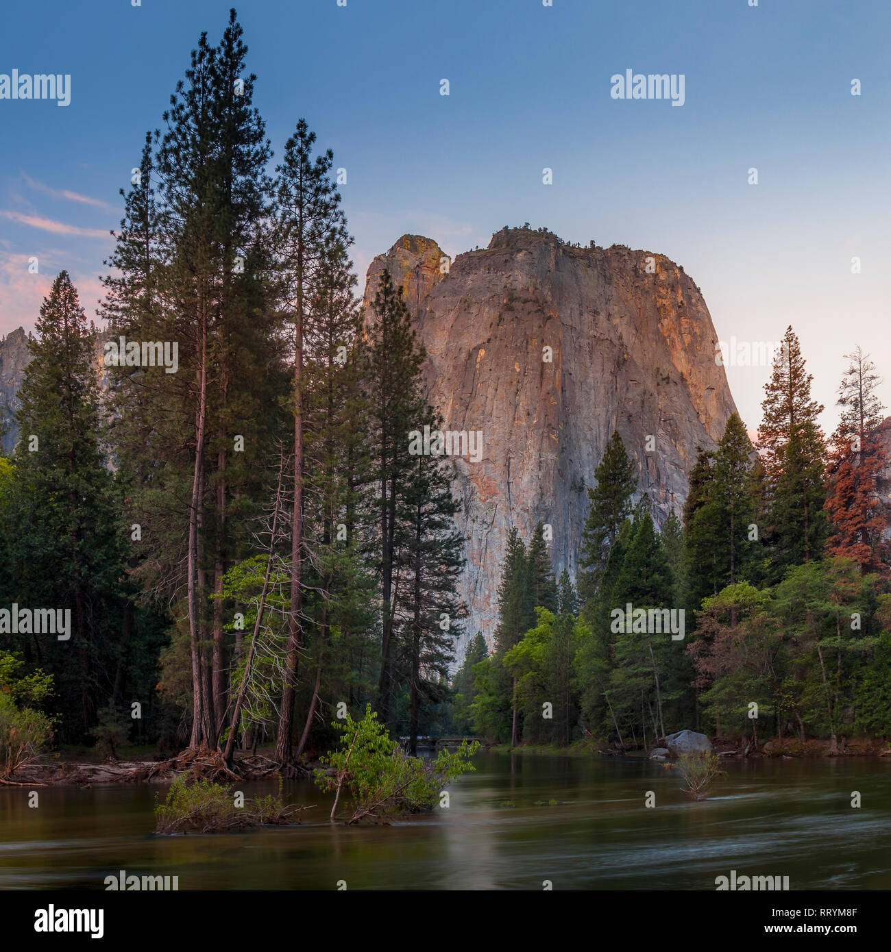 Une scène paisible dans la vallée de Yosemite Banque D'Images