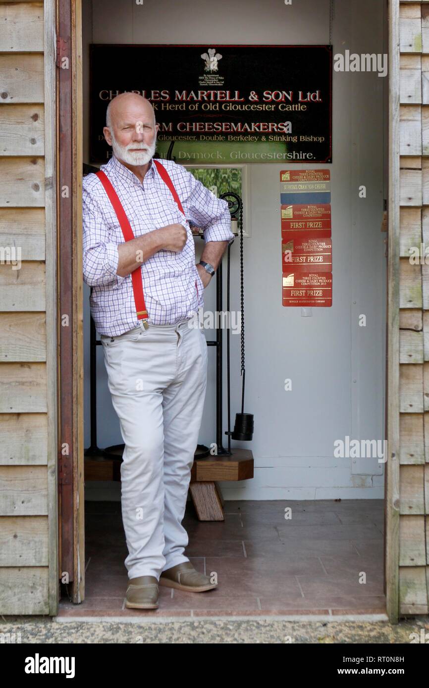 Charles Martell, le Haut shérif du Gloucestershire, agriculteur, fromagers et distillateur. Banque D'Images