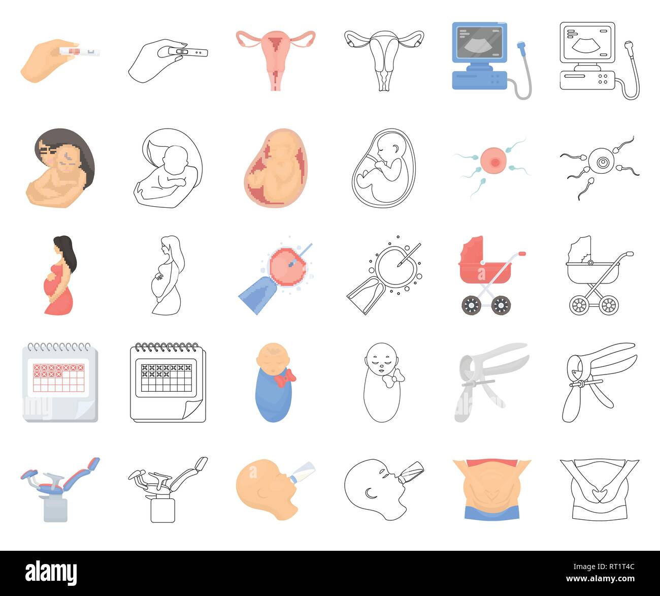 Bebe Art Calendrier Caricature Contours Enfant Collection Design Alimentation Equipement Diagnostic Engrais Foetus La Gestation Gynecologie Gynecologie Icone Illustration Enfant Isole Logo Fiv Medecine Maturation Mere La Pram La Grossesse Grossesse