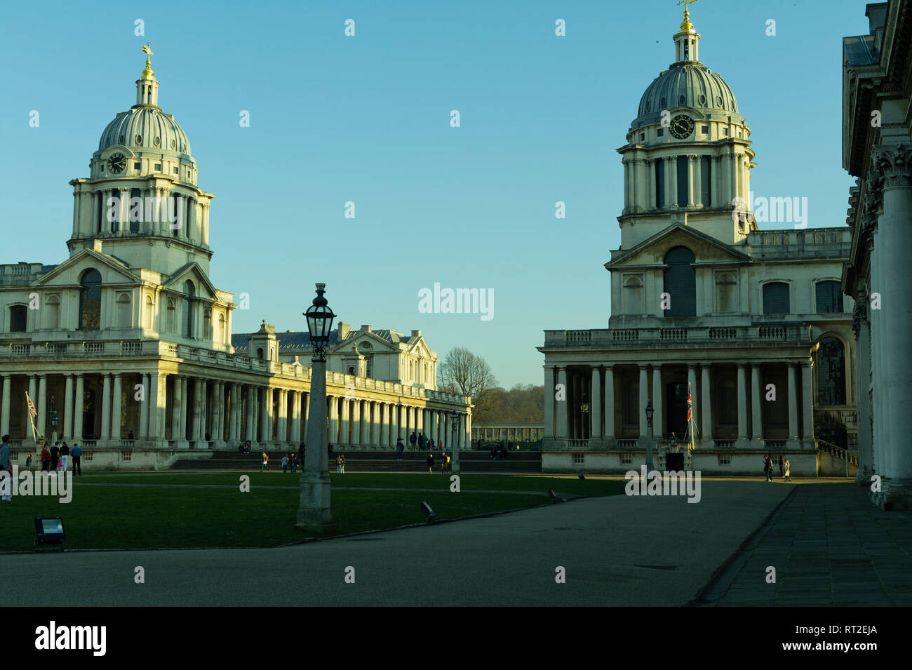 L'ancien collège de la Marine royale, Greenwich, London, UK Banque D'Images