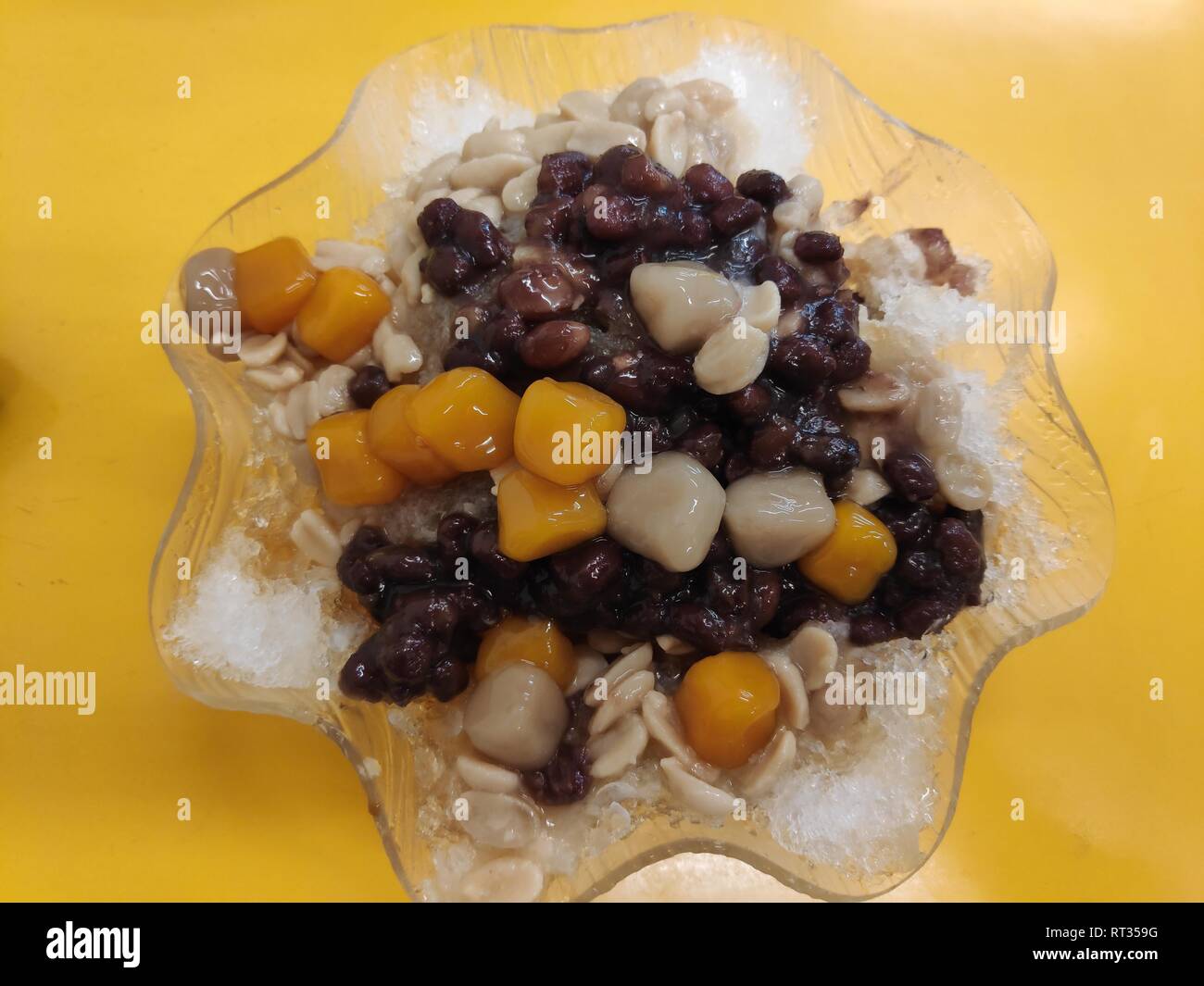 Le nice shaved ice dessert libre à Taiwan Banque D'Images