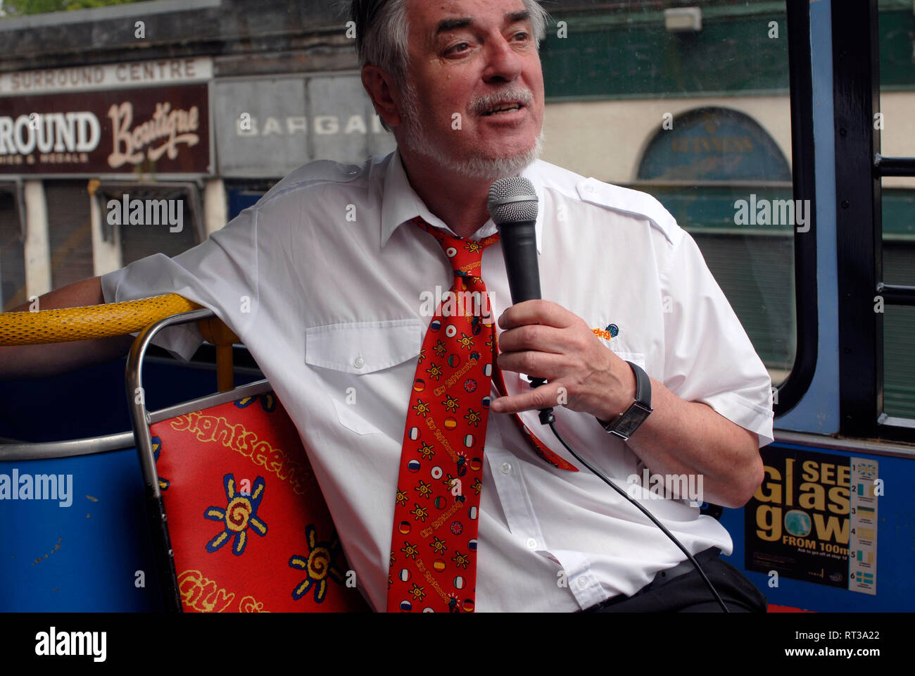 tourisme : bus touristique de Glasgow, Ecosse, Royaume-Uni Banque D'Images