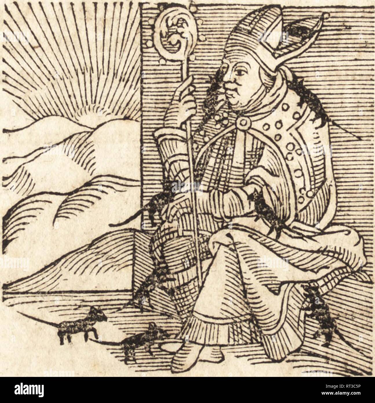 Chef religieux Vintage illustration Banque D'Images