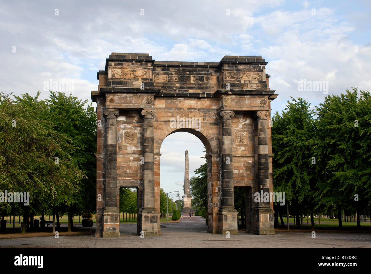 Histoire tourisme: McLennan Arch à Glasgow Green, Écosse, Royaume-Uni Banque D'Images