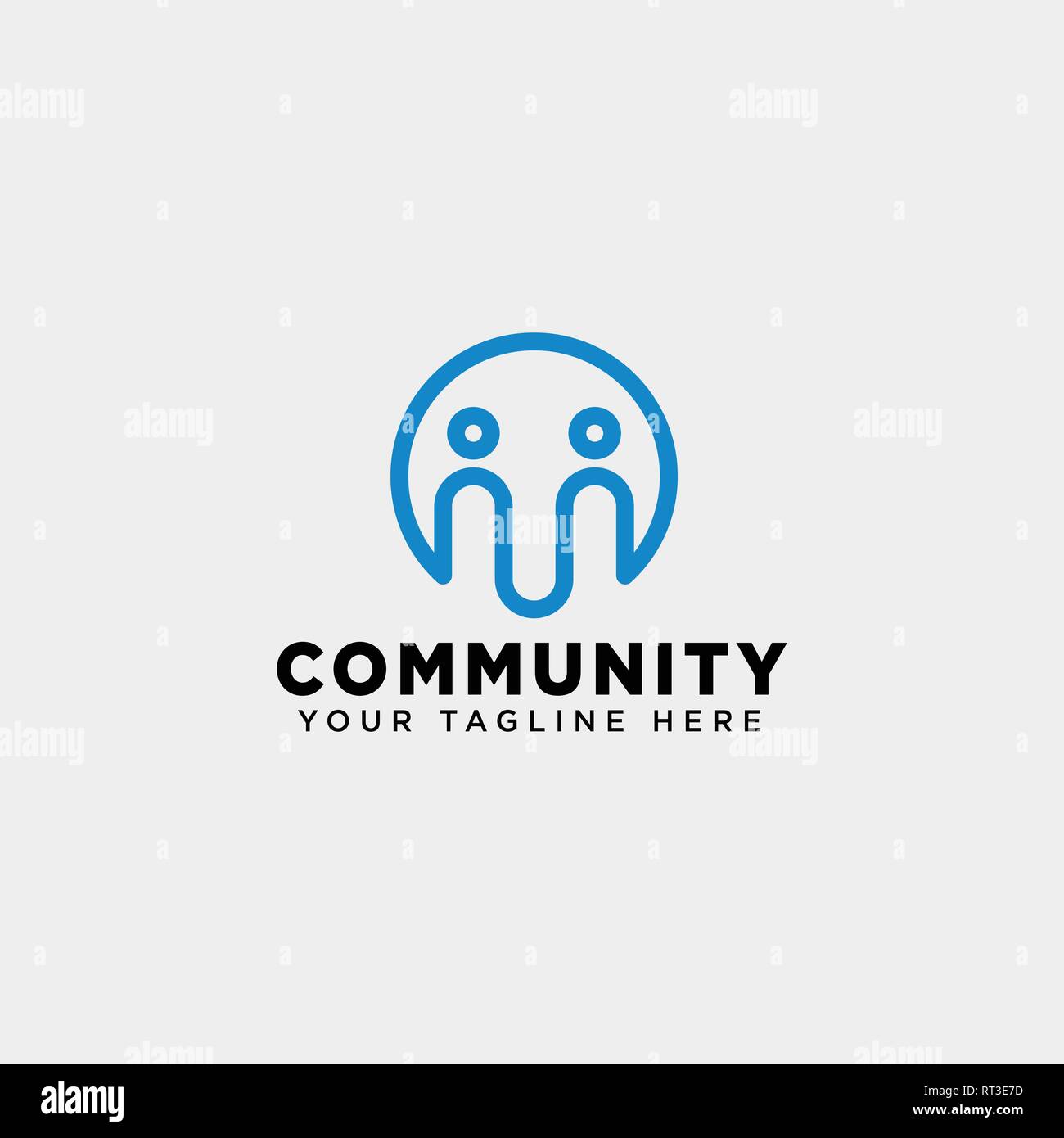 La communauté modèle logo icône illustration vectorielle élément isolé ...