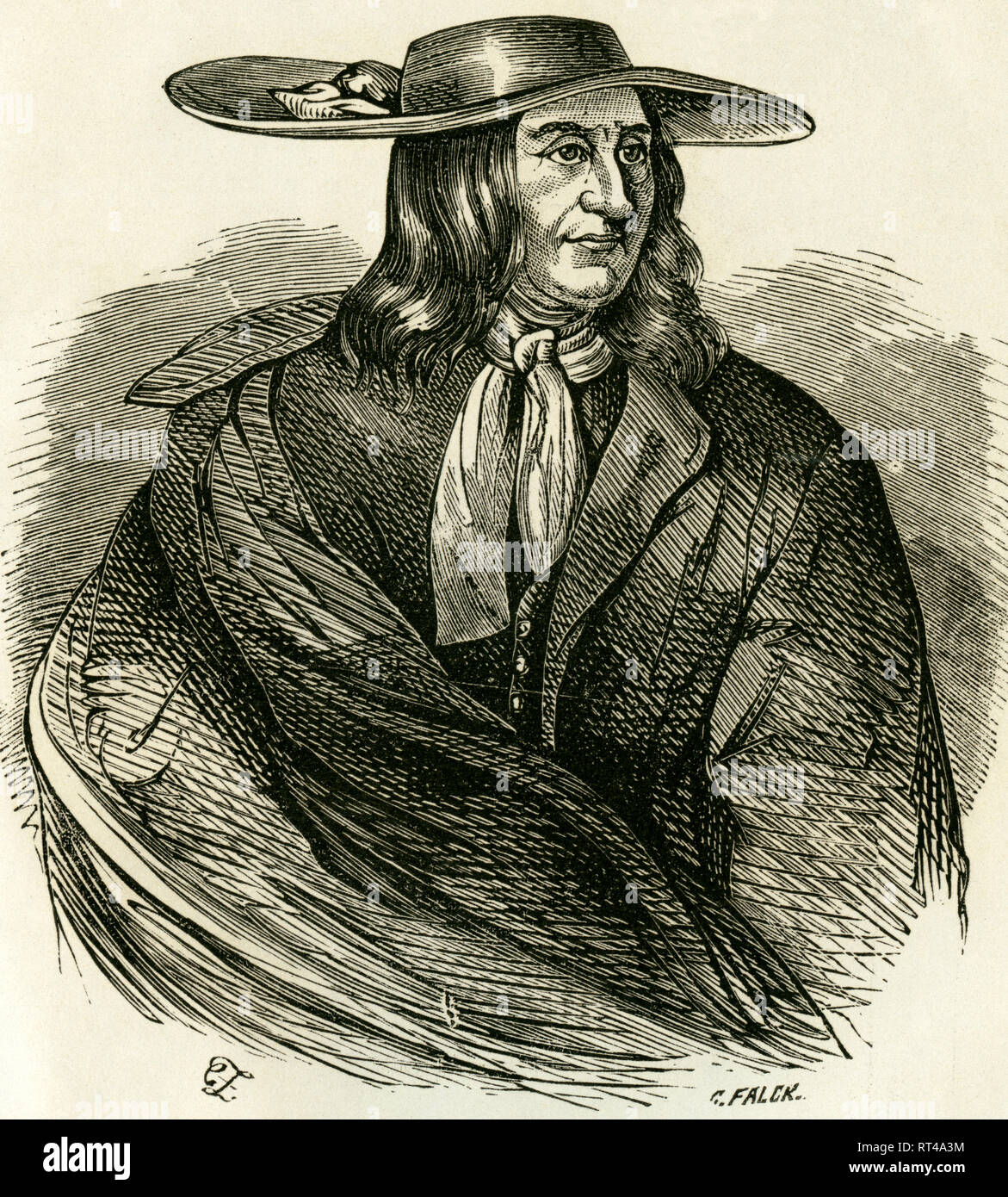 Jastram cordon, homme politique et propriétaire à Hambourg, illustration from : "Geschichte der Stadt Hamburg ' (l'histoire de Hambourg), par le Dr J.G. Gallois, publié par Ackermann et Wulff, Hambourg, 1866. Additional-Rights Clearance-Info,--Not-Available Banque D'Images