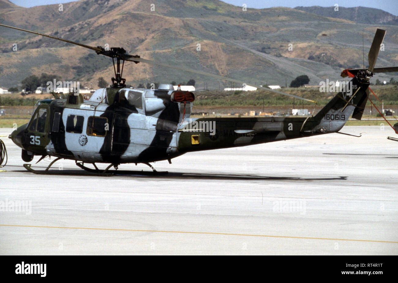 L'USMC United States Marine Corps Bell UH-1N Twin Huey Banque D'Images