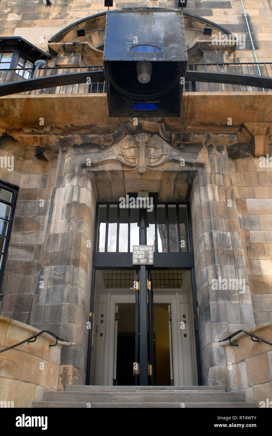 Le tourisme culturel : la Glasgow School of Art, Écosse, Royaume-Uni Banque D'Images