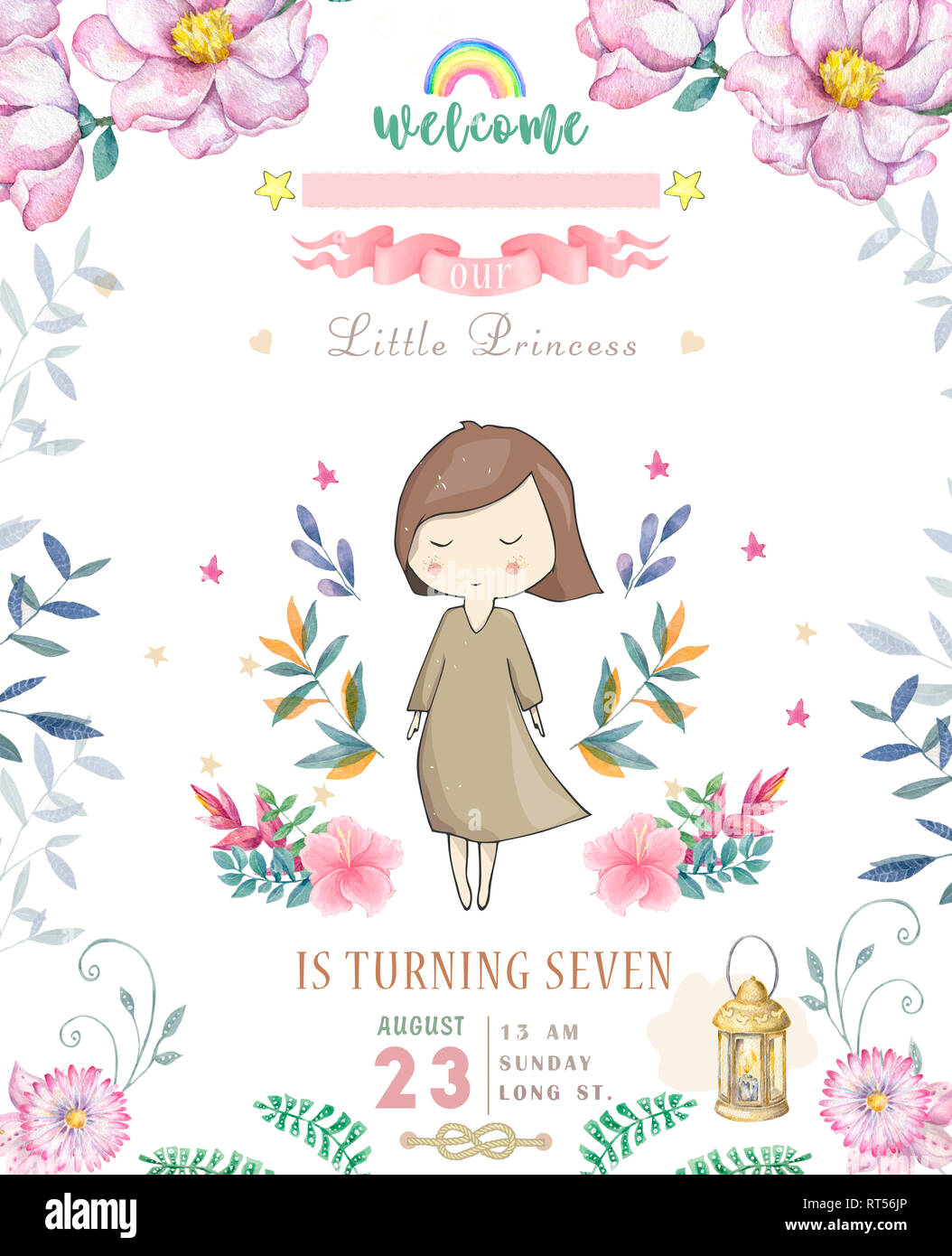 Joyeux Anniversaire Carte Avec Jolie Petite Princesse Et Fleurs Roses Et De Fleurs Conception De Carte Pour La Fete Inviter Sur Fond Blanc Photo Stock Alamy Joyeux Anniversaire Carte Avec Jolie Petite Princesse Et Fleurs Roses Et De Fleurs Conception De Carte Pour La Fete Inviter Sur Fond Blanc Photo Stock Alamy