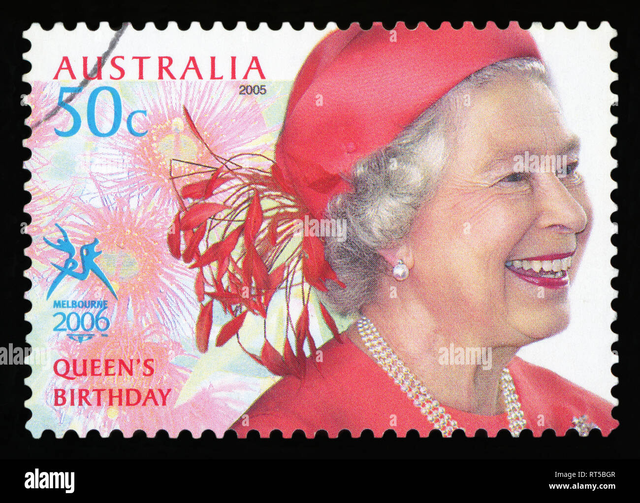 L'AUSTRALIE - circa 2005 : timbres en Australie, montre la reine Elizabeth II (Royaume-Uni, France, Angleterre), vers 2005 Banque D'Images
