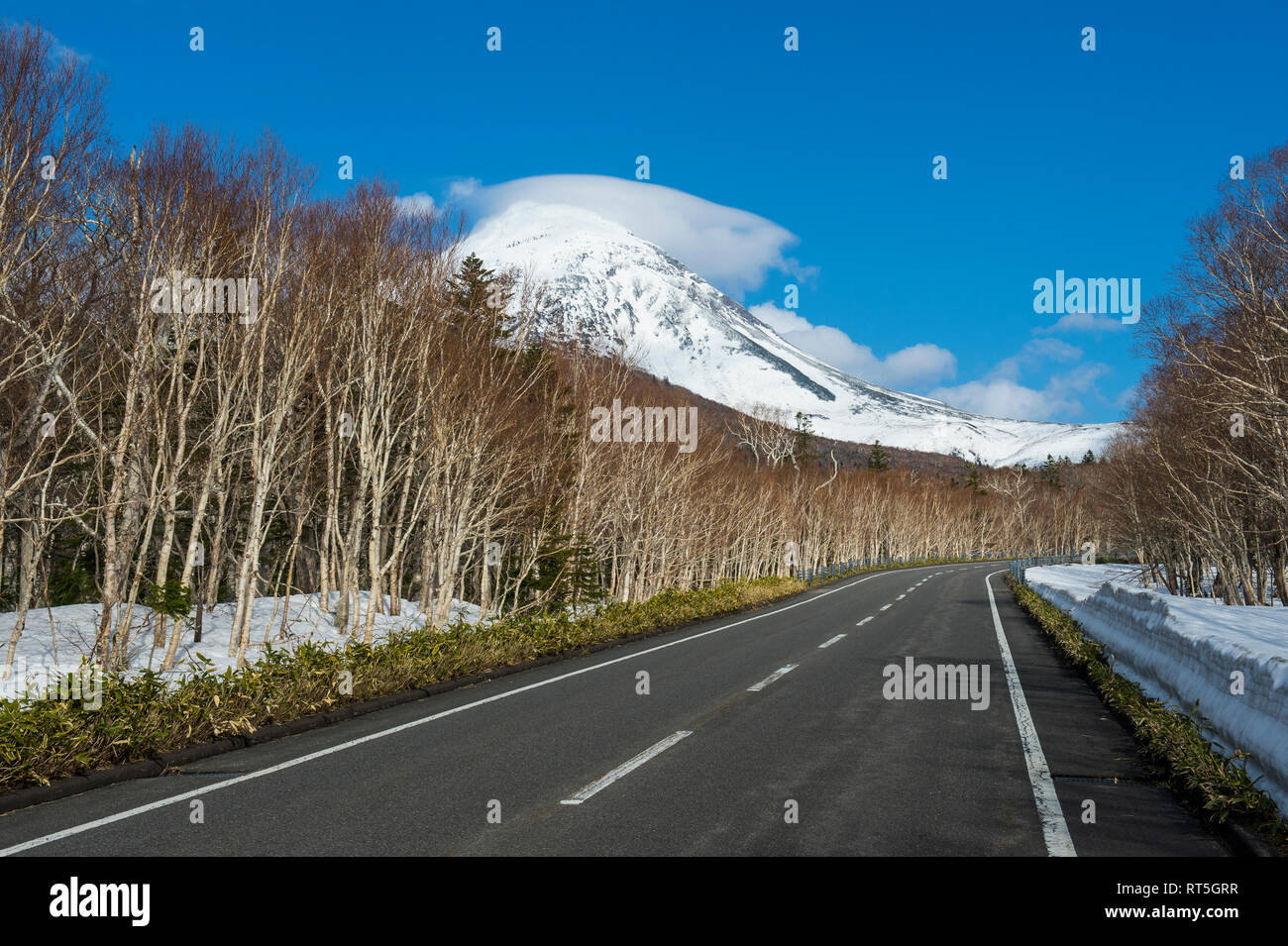 Hokkaido, le Parc National de Shiretoko, vide, Banque D'Images