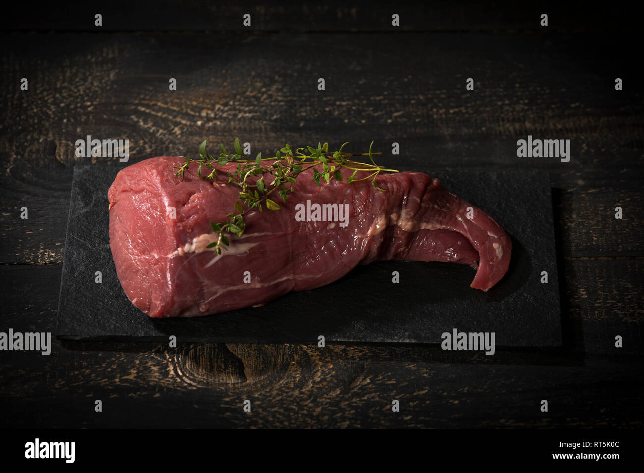 Filet de boeuf cru Banque D'Images