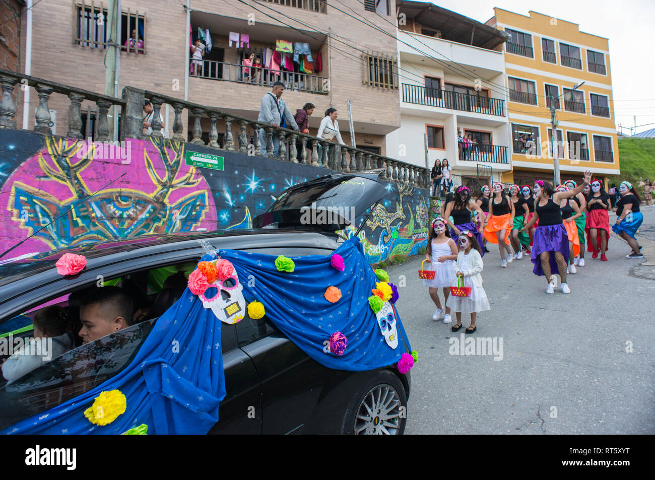 Donmatias, Antioquia : onmatias todos somos 'Carnaval' Banque D'Images