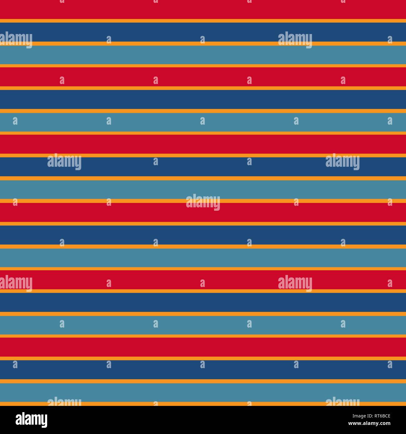 Vector seamless texture avec bandes horizontales de couleur ethnique. EPS 10 Illustration de Vecteur