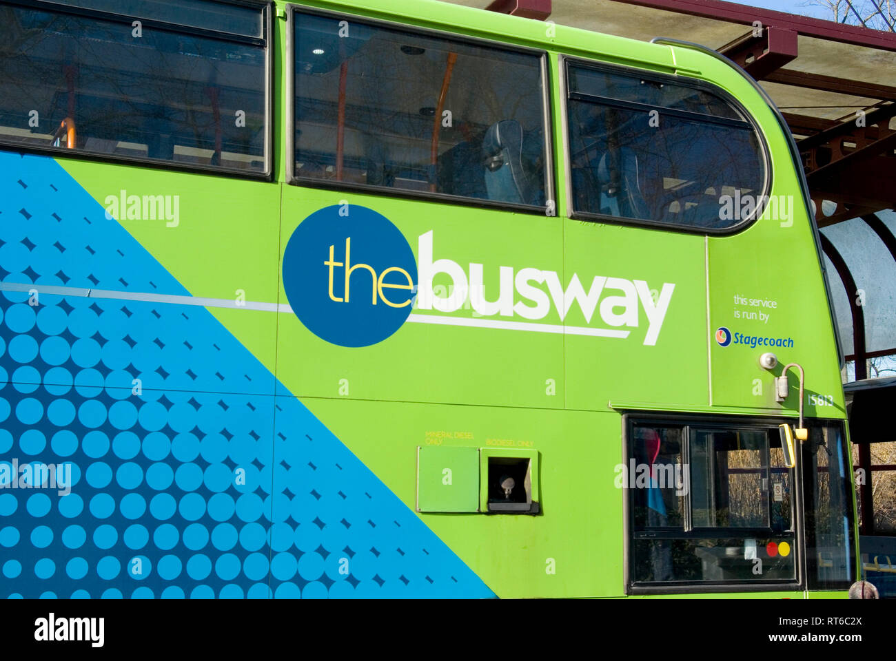 Cambridge Busway Banque D'Images