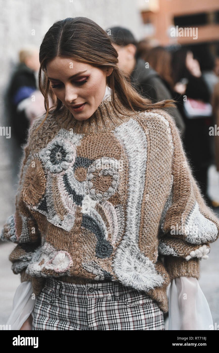 Milan, Italie - 20 Février 2019 : Olivia Palermo après un défilé de mode  pendant la Fashion Week de Milan - MFWFW19 Photo Stock - Alamy