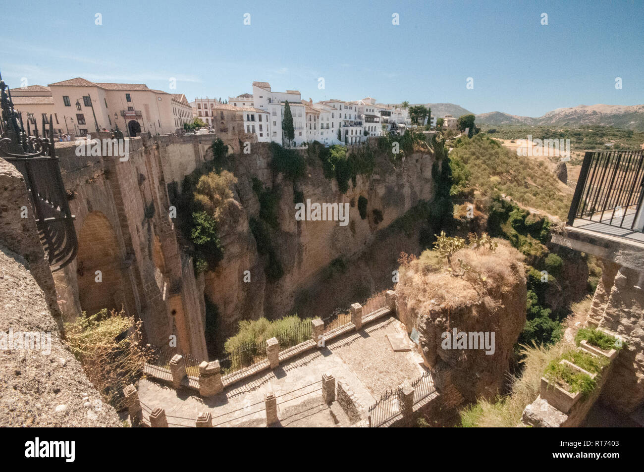 L'Europe, Espagne, Andalousie, Ronda, El Tajo Canyon Banque D'Images