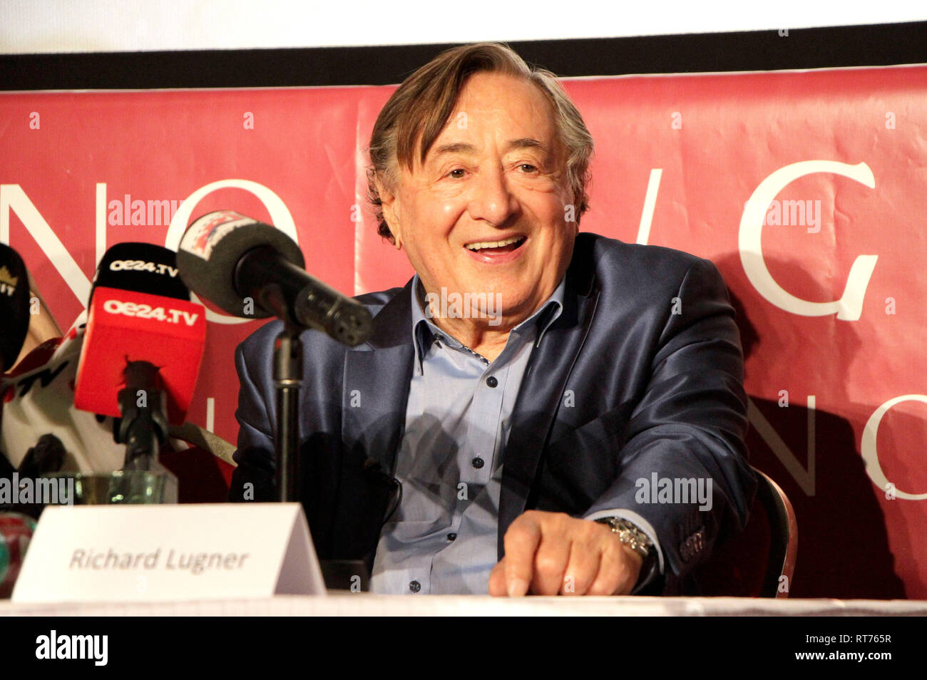 Richard Lugner lors de la conférence de presse avec l'opera ball guest 2019 au cinéma Lugner City. Vienne, l'utilisation dans le monde entier 27.02.2019 | Banque D'Images
