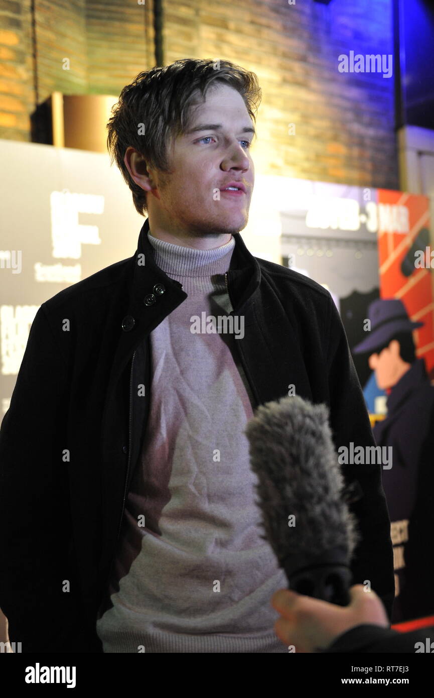 Glasgow, Ecosse, Royaume-Uni. 28 Février, 2019. Directeur de film - Bo Burnham au Premier Ministre de l'Écossais, 8e année, en dehors de la Glasgow Film Theatre. Crédit : Colin Fisher/Alamy Live News Banque D'Images