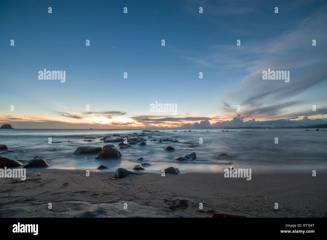 Paysages Terrestres et Marins Banque D'Images