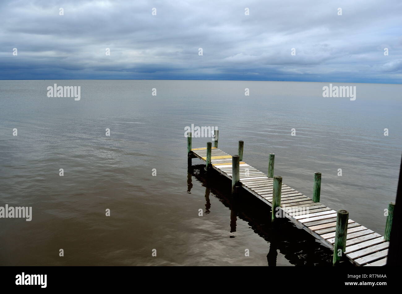 La baie de Mobile Pier Banque D'Images