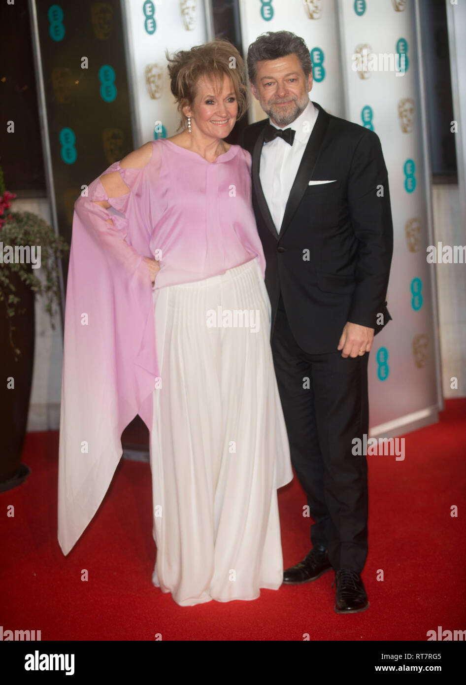Andy Serkis et épouse Lorraine Ashbourne au 72e British Academy Film Awards, After Party,Grosvenor House, London, UK 10 Fév 2019 photo de Brian Jordan Banque D'Images