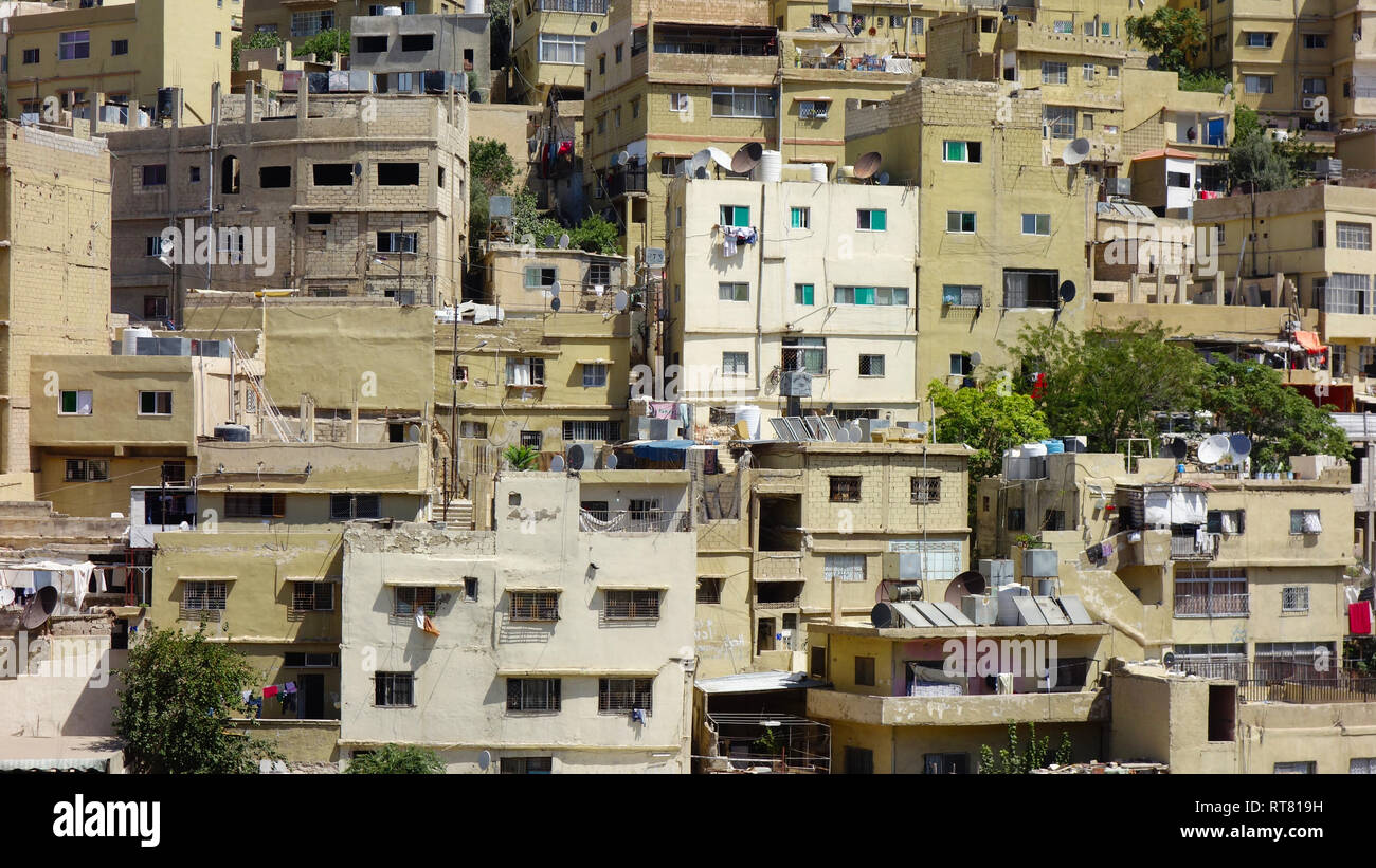 Paysage urbain d'Amman en Jordanie Banque D'Images