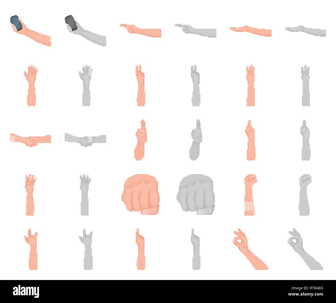 Alphabet,gros,caricature,monochrom,cipher,collection,contrat,communication,direction,sourds,émotionnel,excellente,panneaux,doigts,fist,quatre gestes,geste,Accueil,l'autostop,icône,,illustration,index,langue,isolé,moyen,moyen,nombre,négatif,ok,palm,cadre,people,demande,couvre-culasse,set,shake,smartphone,signe de menace,trois,langue,,deux,victoire,logo,web vecteurs vecteur , Illustration de Vecteur