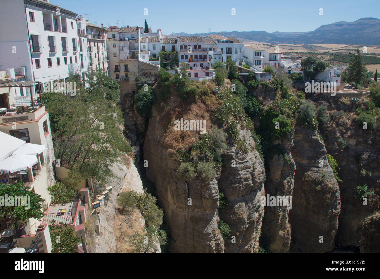 L'Europe, Espagne, Andalousie, Ronda, El Tajo Canyon Banque D'Images