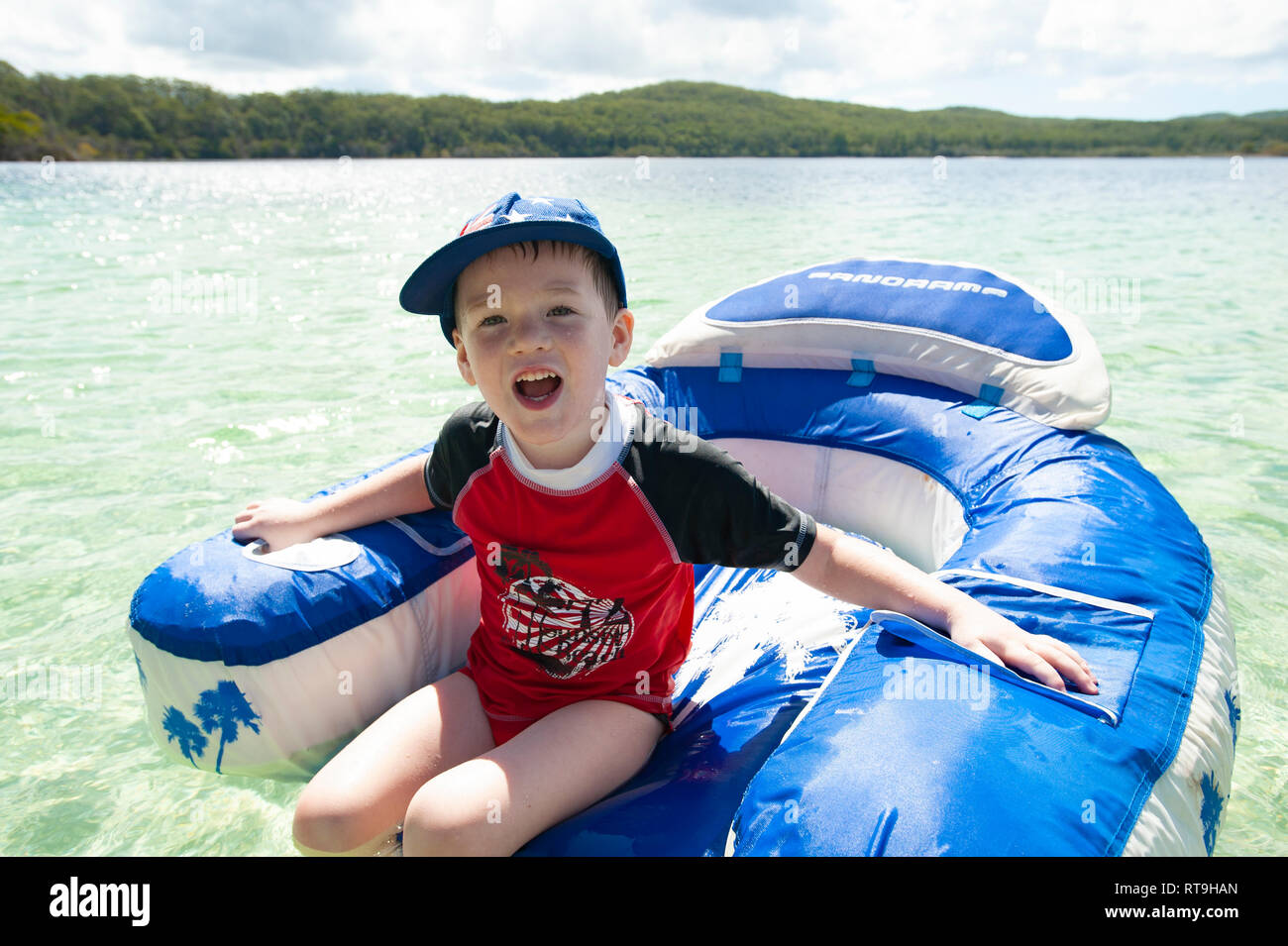 Lac McKenzie, Fraser Island, Queensland, Australie Banque D'Images