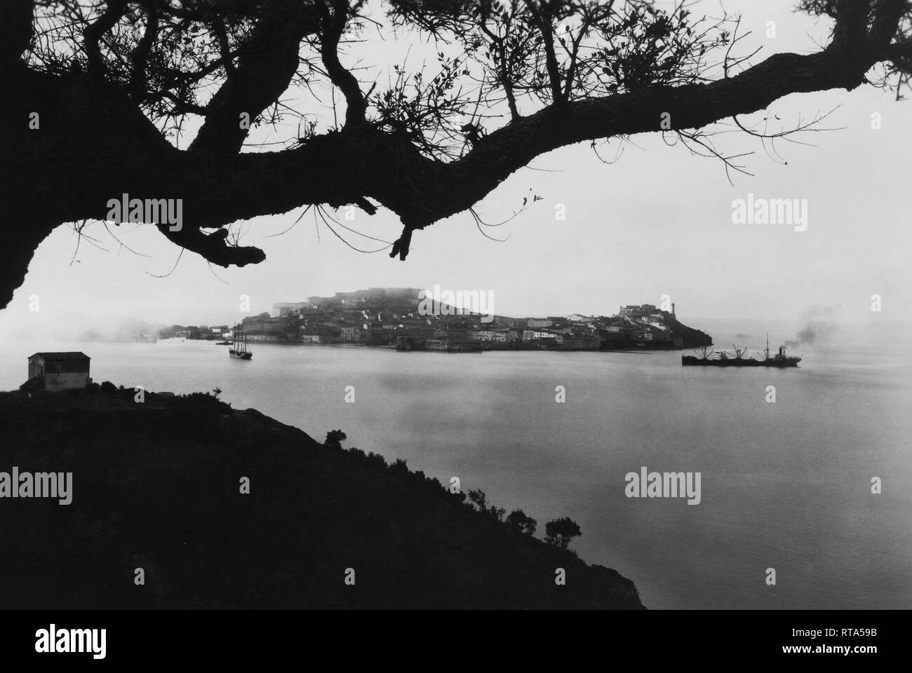 Isola d'Elba, toscana, Italie, 1930 Banque D'Images