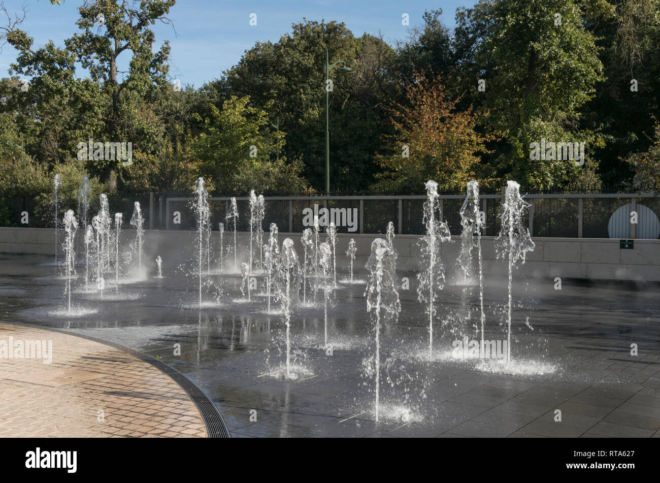 Le Jardin d'acclimatation a récemment été rénové pour rétablir cette attraction touristique parisien à son ancienne grandeur. Banque D'Images