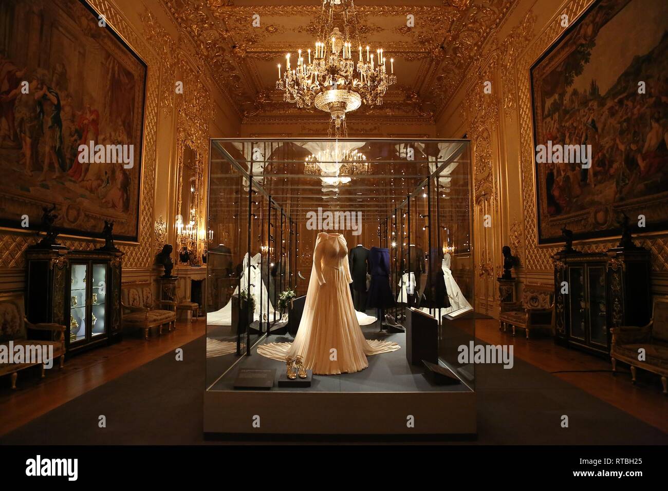 Un mariage ROYAL SAR la Princesse Eugenia et M. Jack Brooksbank ouvre au château de Windsor Banque D'Images